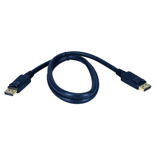 QVS 3ft DisplayPort Digital A/V Cable with Latches DP-03