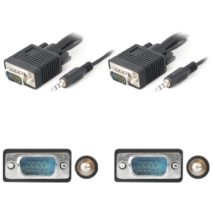 AddOn Bulk 5 Pack 15ft VGA High Resolution Monitor Cable Audio - M/M VGAMM15A-5PK