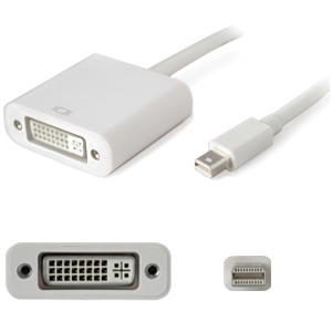 AddOn Bulk 5 Pack Mini-Displayport to DVI Adapter Cable - M/F MDISPORT2DVIW-5PK