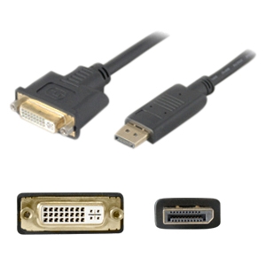 AddOn Bulk 5 Pack DisplayPort to DVI Adapter Converter Cable - M/F DISPLAYPORT2DVI-5PK