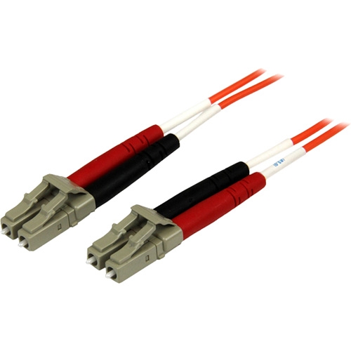 StarTech.com 2m OFNP Plenum Multimode 50/125 Duplex Fiber Patch Cable LC - LC 50FIBPLCLC2