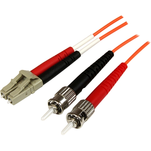 StarTech.com OFNP Plenum Multimode 50/125 Duplex Fiber Patch Cable LC - ST 50FIBPLCST3