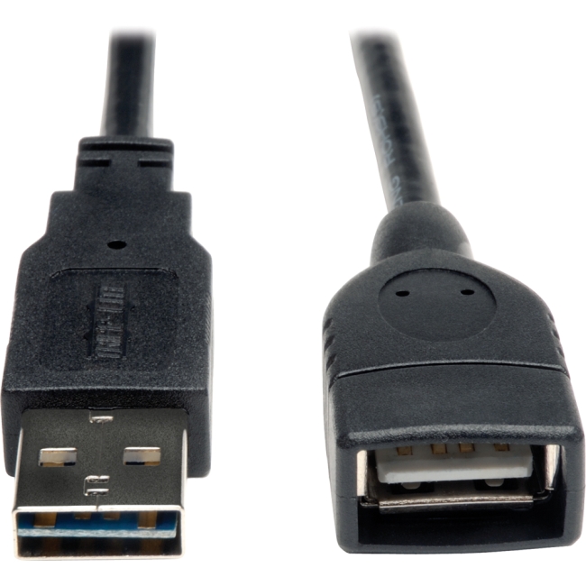 Tripp Lite Universal Reversible USB 2.0 A-Male to A-Female Extension Cable - 1ft UR024-001