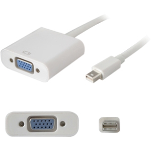 AddOn Mini-Displayport to VGA White Adapter Cable - Male to Female MDISPLAYPORT2VGAW