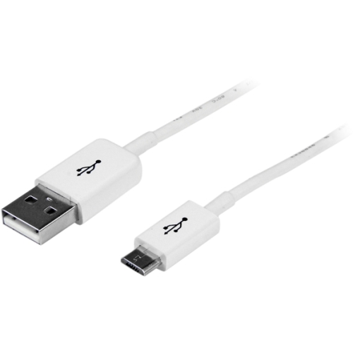 StarTech.com 0.5m White Micro USB Cable - A to Micro B USBPAUB50CMW