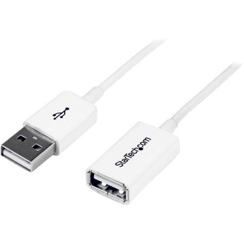 StarTech.com 2m White USB 2.0 Extension Cable A to A - M/F USBEXTPAA2MW