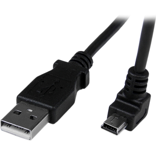 StarTech.com 2m Mini USB Cable - A to Down Angle Mini B USBAMB2MD