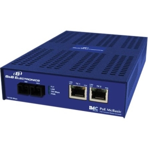 B+B 10/100 mbps PoE Media Converter 852-11717