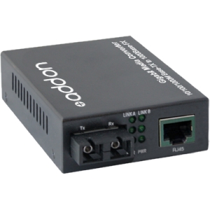AddOn 1000Base-TX To 1000Base-LX SC SMF 1310nm 40km Media Converter ADD-GMC-LX-4SC