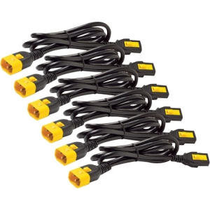 APC Power Cord Kit (6 ea), Locking, C13 to C14, 1.2m, North America AP8704S-NA