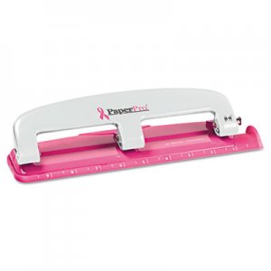 Bostitch EZ Squeeze InCourage Three-Hole Punch, 12-Sheet Capacity, Pink ACI2188 2188