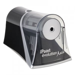 Westcott Evolution Axis Pencil Sharpener, Black/Silver, 4 1/4 w x 7d x 4 3/4h ACM15510 15510