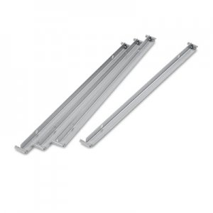 Alera Two Row Hangrails for 30" or 36" Files, Aluminum, 4/Pack ALELF3036