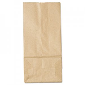 Genpak Grocery Paper Bags, 35 lbs Capacity, #5, 5.25"w x 3.44"d x 10.94"h, Kraft