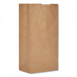 Genpak Grocery Paper Bags, 30 lbs Capacity, #4, 5"w x 3.33"d x 9.75"h, Kraft, 500