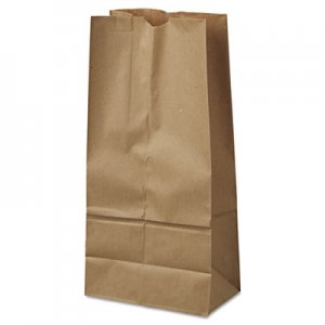 Genpak Grocery Paper Bags, 40 lbs Capacity, #16, 7.75"w x 4.81"d x 16"h, Kraft, 500