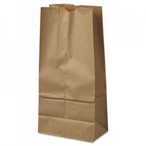 Genpak Grocery Paper Bags, 40 lbs Capacity, #16, 7.75"w x 4.81"d x 16"h, Kraft, 500