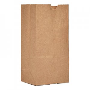 Genpak #1 Paper Grocery Bag, 30lb Kraft, Standard 3 1/2 x 7 3/8 x 6 7/8, 500