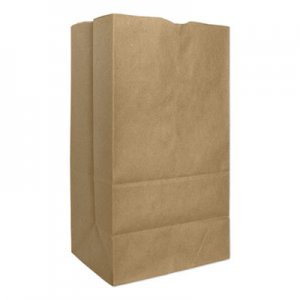 Genpak Grocery Paper Bags, 57 lbs Capacity, #25, 8.25"w x 6.13"d x 15.88"h, Kraft