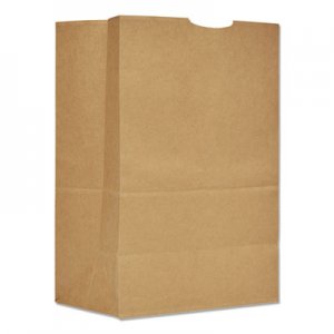 Genpak Grocery Paper Bags, 75 lbs Capacity, 1/6 BBL, 12"w x 7"d x 17"h, Kraft, 400