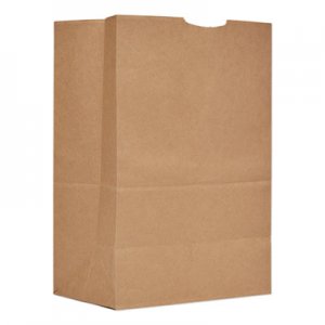 Genpak Grocery Paper Bags, 52 lbs Capacity, 1/6 BBL, 12"w x 7"d x 17"h, Kraft, 500