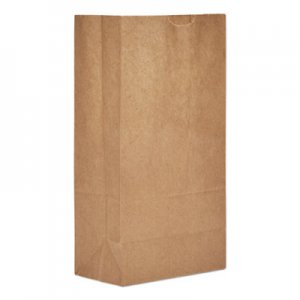 Genpak Grocery Paper Bags, 50 lbs Capacity, #5, 5.25"w x 3.44"d x 10.94"h, Kraft