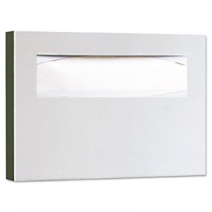 Bobrick Stainless Steel Toilet Seat Cover Dispenser, ClassicSeries, 15.75 x 2 x 11, Satin Finish BOB221 B-221