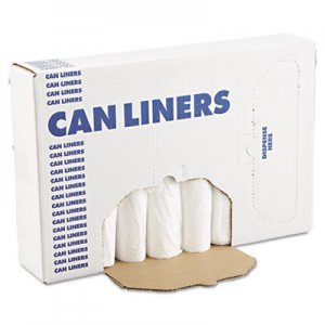 Boardwalk Low-Density Waste Can Liners, 16 gal, 0.4 mil, 24" x 32", White, 500/Carton BWK2432EXH H4832LWKR01