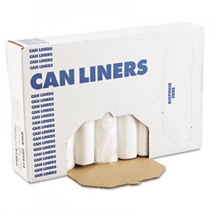 Boardwalk High-Density Can Liners, 60 gal, 11 microns, 38" x 58", Natural, 200/Carton BWK385814 V7658MNKR02