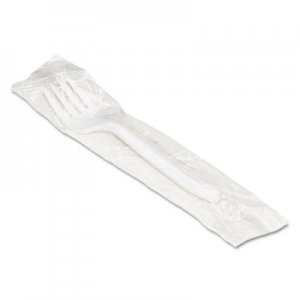 Boardwalk Mediumweight Wrapped Polypropylene Cutlery, Fork, White, 1000/Carton BWKFORKIW