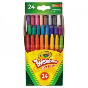 Crayola Twistables Mini Crayons, 24 Colors/Pack CYO529724 529724