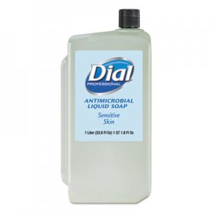 Dial Professional Antimicrobial Soap for Sensitive Skin, Floral, 1 L Refill, 8/Carton DIA82839 82839