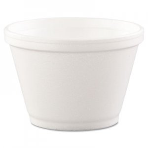 Dart Foam Containers, 6 oz, White, 50/Bag, 20 Bags/Carton DCC6SJ12 6SJ12