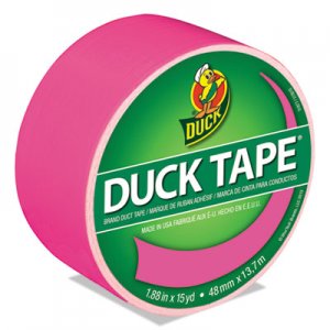 Duck Colored Duct Tape, 3" Core, 1.88" x 15 yds, Neon Pink DUC1265016 1265016