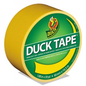 Duck Colored Duct Tape, 3" Core, 1.88" x 20 yds, Yellow DUC1304966 1304966