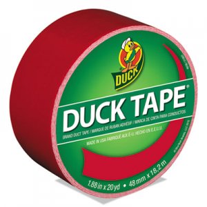 Duck Colored Duct Tape, 3" Core, 1.88" x 20 yds, Red DUC1265014 1265014