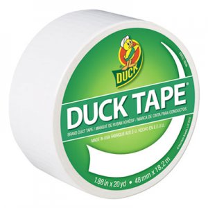 Duck Colored Duct Tape, 3" Core, 1.88" x 20 yds, White DUC1265015 1265015