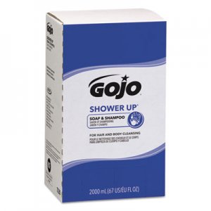GOJO SHOWER UP Soap and Shampoo, Pleasant Scent, 2,000 mL Refill, 4/Carton GOJ7230 7230-04
