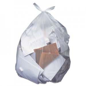 Heritage Low-Density Can Liners, 40-45 gal, 0.55 mil, 40 x 46, Clear, 250/Carton HERH8046MC H8046MC