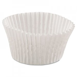 Hoffmaster Fluted Bake Cups, 4.5" Diameter x 1.25"h, White, 500/Pack, 20 Pack/Carton HFM610032 610032