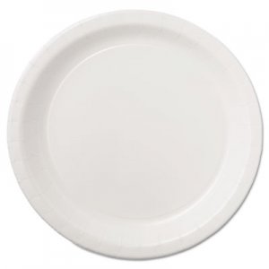 Hoffmaster Coated Paper Dinnerware, Plate, 9", White, 50/Pack, 10 Packs/Carton HFMPL7095 PL7095