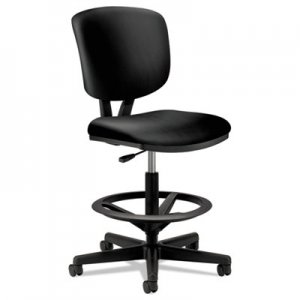 HON Volt Series Adjustable Task Stool, Black Leather HON5705SB11T H5705.SB11.T