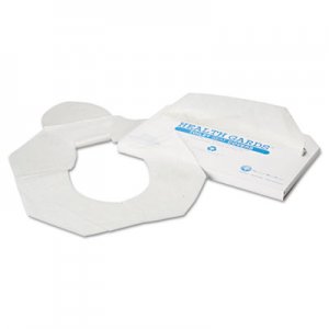 HOSPECO Health Gards Toilet Seat Covers, Half-Fold, 14.25 x 16.5, White, 250/Pack, 10 Boxes/Carton HOSHG2500
