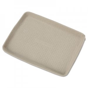 Chinet StrongHolder Molded Fiber Food Trays, 1-Compartment, 9 x 12 x 1, Beige, 250/Carton HUH20815 20815