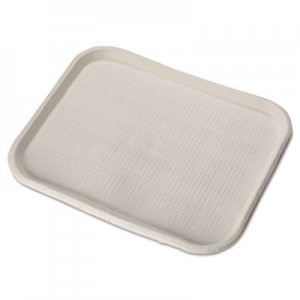 Chinet Savaday Molded Fiber Food Trays, 1-Compartment, 14 x 18, White, 100/Carton HUH20804CT 20804