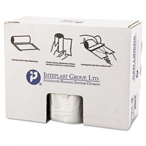 Inteplast Group High-Density Can Liner, 38 x 60, 60gal, 22mic, Clear, 25/Roll, 6 Rolls/Carton IBSS386022N S386022N