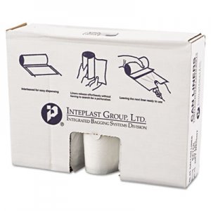 Inteplast Group High-Density Can Liner, 40 x 46, 45gal, 12mic, Clear, 25/Roll, 6 Rolls/Carton IBSVALH4048N14 VALH4048N14