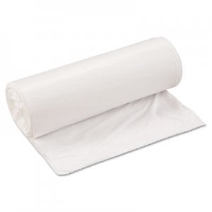 Inteplast Group Low-Density Can Liner, 33 x 39, 33gal, .8mil, White, 25/Roll, 6 Rolls/Carton IBSSL3339XHW WSL3339XHW