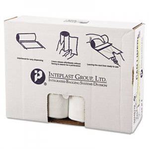 Inteplast Group High-Density Can Liner, 43 x 48, 60gal, 17mic, Clear, 25/Roll, 8 Rolls/Carton IBSS434817N S434817N