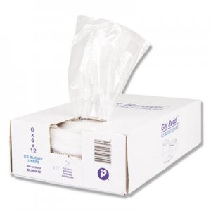 Inteplast Group Ice Bucket Liner, 6 x 6 x 12, 3qt, .5mil, Clear, 1000/Carton IBSBL060612 BL060612